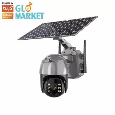 Công suất thấp Ptz Tuya Camera thông minh Wifi ngoài trời không thấm nước Camera năng lượng mặt trời 4G