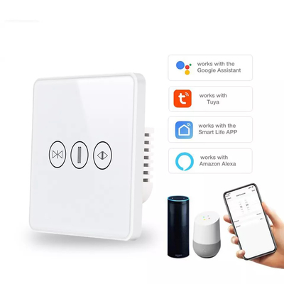 Công tắc rèm thông minh WiFi/Zigbee Điều khiển bằng giọng nói Trợ lý Google Công tắc màn hình cảm ứng
