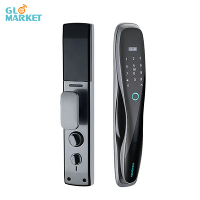 Glomarket Tuya Khóa cửa hoàn toàn tự động pin sạc lại Nhẫn ngón tay thông minh mật khẩu thẻ khóa mở khóa Biometric Door