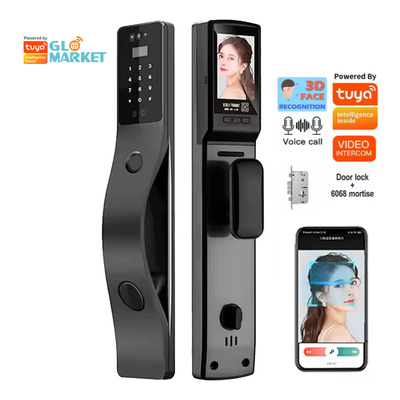 Glomarket Tuya Nhận dạng khuôn mặt Khóa cửa thông minh An ninh mật khẩu kỹ thuật số Dấu vân tay Khóa cửa thông minh