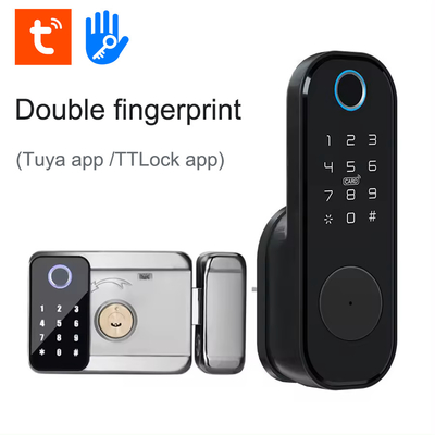 Glomarket Apartment Tuya Khóa cửa thông minh Khóa chống trộm Khóa mật khẩu kỹ thuật số Khóa kiểm soát ứng dụng Cửa cửa Nhị trí thông minh Khóa vân tay