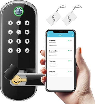 Glomarket Smart Home Security Khóa kỹ thuật số Tuya Wifi Không chìa khóa vân tay Khóa cửa thông minh sinh trắc học
