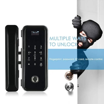 Glomarket Smart Tuya Wifi Glass Door Lock Ánh tay kỹ thuật số Keyboard Password Lock Liên kết thông minh Khởi khóa từ xa