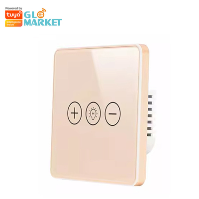 Glomarket Tuya Wifi Công Tắc Thông Minh Không Dây Kính Pha Lê Bảng Cảm Ứng Tường Công Tắc Thông Minh Đèn Mờ Wi-Fi Cho Nhà Thông Minh