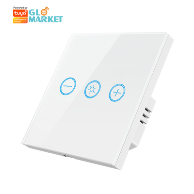 Glomarket Glass Touch Panel Tuya Wifi Bulb Điện không dây điều chỉnh từ xa ánh sáng Dimmer Touch Switch thông minh cho bóng đèn
