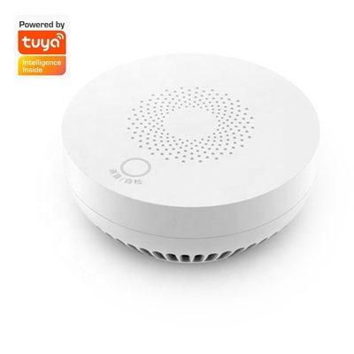 Vỏ nhựa Báo động thông minh Máy dò khói Zigbee Cảm biến gia đình điều khiển ứng dụng Tuya
