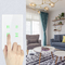Glomarket Wifi 4 Gang Eu Standard Smart Switch Touch Glass Panel Voice Remote Control For Tuya Google Assistant