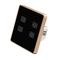 Glomarket Tuya Zigbee Eu Standard Wireless 1/ 2/ 3 /4 Gang With Neutral Smart Touch Screen Wall Switch For Home