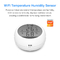 Tuya Cảm biến độ ẩm nhiệt độ WIFI Điều khiển từ xa thông minh trong nhà với màn hình LCD