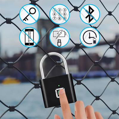 Điều khiển ứng dụng Tuya Ổ khóa vân tay thông minh Sạc USB không cần chìa khóa cho ngăn kéo vali cửa