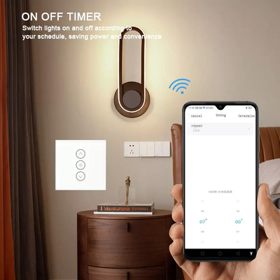 Glomarket Tuya Wifi Công tắc điều chỉnh độ sáng thông minh bằng giọng nói Bảng điều khiển từ xa bằng kính