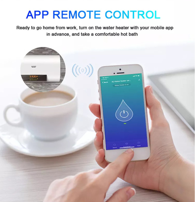 Công tắc máy nước nóng thông minh Glomarket Wifi Tuya Bảng điều khiển cảm ứng bằng kính tiêu chuẩn EU