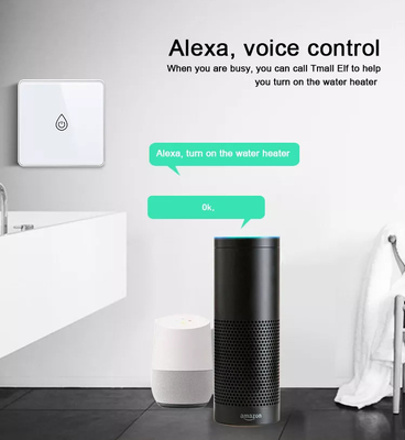 Công tắc máy nước nóng thông minh Glomarket Wifi Tuya Bảng điều khiển cảm ứng bằng kính tiêu chuẩn EU