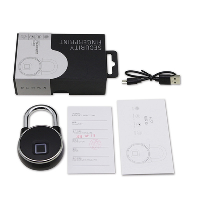 Hợp kim kẽm Khóa thông minh Tuya USB có thể sạc lại Bảo mật vân tay không cần chìa khóa Chống trộm