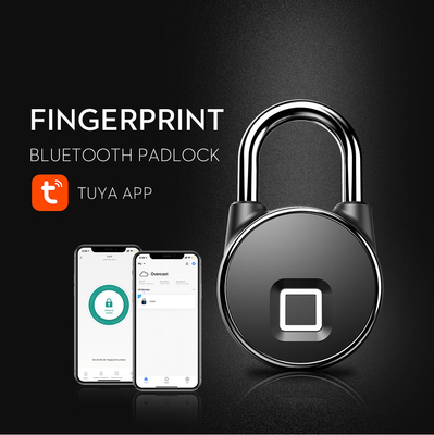 Hợp kim kẽm Khóa thông minh Tuya USB có thể sạc lại Bảo mật vân tay không cần chìa khóa Chống trộm