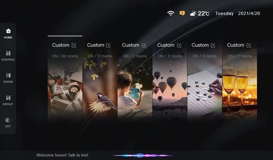 Tuya Bảng điều khiển thông minh Wifi 7 inch Đa chức năng BLE Music Wall Cổng Zigbee thông minh