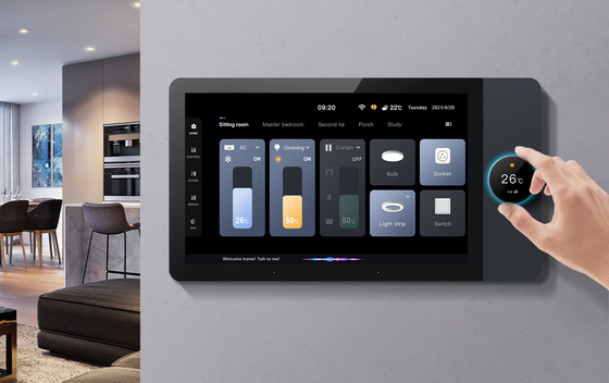 Tuya Bảng điều khiển thông minh Wifi 7 inch Đa chức năng BLE Music Wall Cổng Zigbee thông minh
