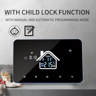 Nhà thông minh Tuya Wifi Điều khiển ứng dụng Bộ điều nhiệt sưởi ấm sàn Bộ điều khiển nhiệt độ thông minh