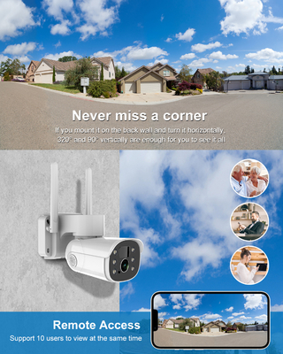 Tuya Solar PTZ Camera Two Way Voice Intercom HD APP Điều khiển ngoài trời Chống thấm nước