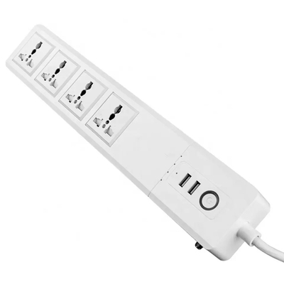 Tuya Wifi Thông Minh Dải Điện Ổ Cắm Anh EU Mỹ Loại 4 AC 4 USB Cáp Nối Dài 1.5M Ổ Cắm