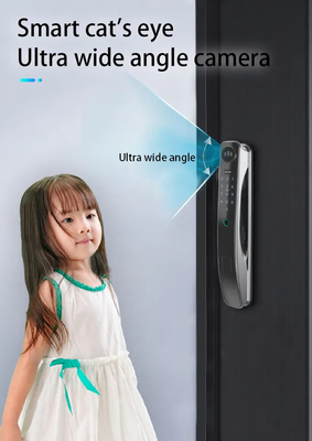 Tuya Nhận dạng khuôn mặt 3D Khóa cửa Wifi thông minh Camera góc rộng Mắt mèo Khóa cửa Zigbee