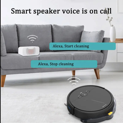 Robot hút bụi thông minh Tuya Ứng dụng Wifi điều khiển Robot quét sàn có bình chứa nước
