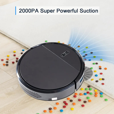 Tuya Wifi Smart Cleaner Robot 2000Pa Hút hộ gia đình Robot hút bụi lau nhà