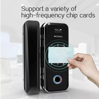 Smart Tuya Wifi Glass Khóa cửa thông minh Vân tay Bàn phím kỹ thuật số Khóa mật khẩu