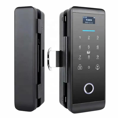 Smart Tuya Wifi Glass Khóa cửa thông minh với mật khẩu bàn phím kỹ thuật số vân tay