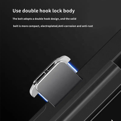 Smart Tuya Wifi Glass Khóa cửa thông minh với mật khẩu bàn phím kỹ thuật số vân tay