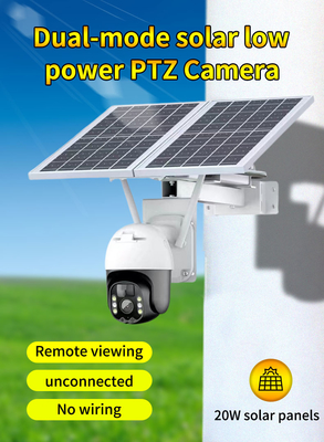Camera năng lượng mặt trời thông minh Wifi Tuya Camera PTZ giám sát ngoài trời 20W với tấm pin mặt trời
