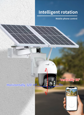 Camera năng lượng mặt trời thông minh Wifi Tuya Camera PTZ giám sát ngoài trời 20W với tấm pin mặt trời