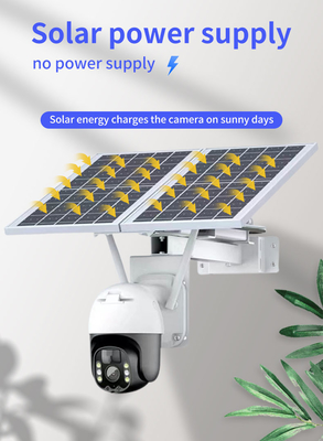 Camera năng lượng mặt trời thông minh Wifi Tuya Camera PTZ giám sát ngoài trời 20W với tấm pin mặt trời