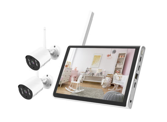Glomarket Smart Tuya Wifi NVR Kit Camera 4CH 1080P 10.1 inch LCD NVR Kit