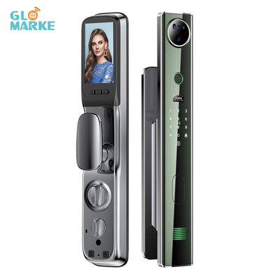 4200mah pin lithium lớn khóa cửa thông minh với camera giám sát mắt mèo