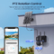 Glomarket Ubox Wifi / 4G Smart 12X ZOOM đèn pha pin mặt trời PTZ Camera 6MP PIR Camera phát hiện con người