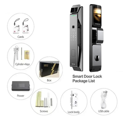 Glomarket Tuya Security Khóa thông minh hoàn toàn tự động Khóa nhận diện khuôn mặt 3D