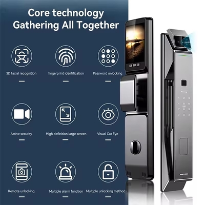 Glomarket Tuya Security Khóa thông minh hoàn toàn tự động Khóa nhận diện khuôn mặt 3D