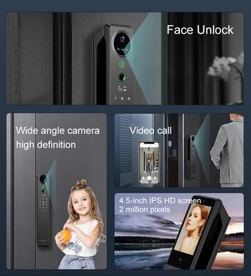 Khóa nhận dạng khuôn mặt thông minh nặng Tuya Smart intercom thị giác