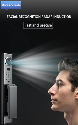 Khóa nhận dạng khuôn mặt sang trọng với bộ đàm trực quan chất lượng cao và giám sát thời gian thực