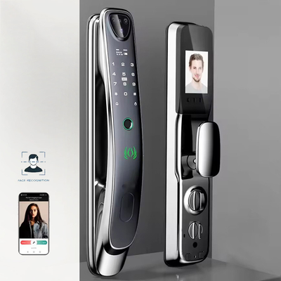 Tuya nhận dạng khuôn mặt khóa cửa thông minh WiFi / dấu vân tay zigbee / tĩnh mạch ngón tay tùy chọn chụp mắt mèo