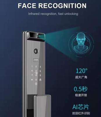 Glomarket Tuya Khóa thông minh kỹ thuật số Hệ thống sinh trắc học hoàn toàn tự động An ninh vân tay Nhận dạng khuôn mặt 3D Mật khẩu Khóa cửa