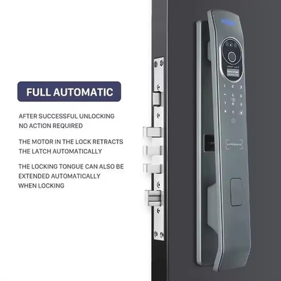 Glomarket Tuya Khóa cửa thông minh 3d nhận dạng khuôn mặt Khóa thông minh tự động với camera Khóa cửa an ninh sinh trắc thông minh