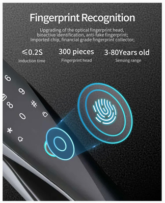 Glomarket 3D Face WIFI Smart Khóa thông minh hoàn toàn tự động Nhẫn ngón tay APP Khóa thẻ mở khóa Khóa cửa thông minh với máy ảnh