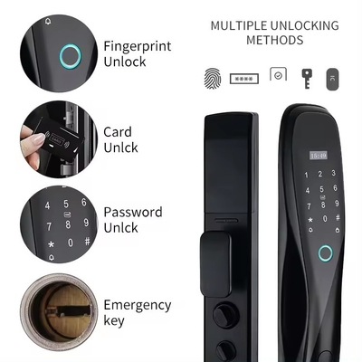 Glomarket 3D Face WIFI Smart Khóa thông minh hoàn toàn tự động Nhẫn ngón tay APP Khóa thẻ mở khóa Khóa cửa thông minh với máy ảnh