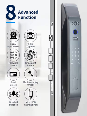Glomarket Tuya Smart 3D Face Khóa cửa hoàn toàn tự động Ứng dụng mở khóa từ xa dấu vân tay Khóa cửa thông minh thông minh cho ngôi nhà thông minh