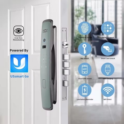 Glomarket Smart Tuya Wifi Khóa cửa Tự động báo động Dấu vân tay APP thông minh Chìa khóa mật khẩu kỹ thuật số An ninh khóa tự động
