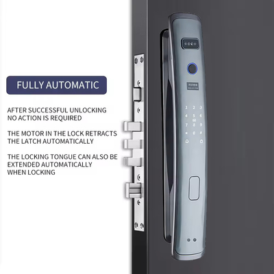 Glomarket Smart Tuya Wifi Khóa cửa Tự động báo động Dấu vân tay APP thông minh Chìa khóa mật khẩu kỹ thuật số An ninh khóa tự động