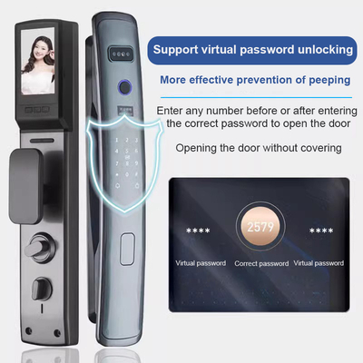 Glomarket Smart Tuya Wifi Khóa cửa Tự động báo động Dấu vân tay APP thông minh Chìa khóa mật khẩu kỹ thuật số An ninh khóa tự động