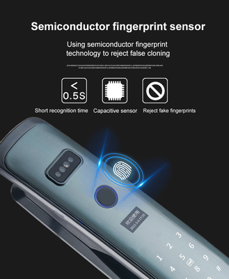 Glomarket Smart Tuya Wifi Khóa cửa Tự động báo động Dấu vân tay APP thông minh Chìa khóa mật khẩu kỹ thuật số An ninh khóa tự động